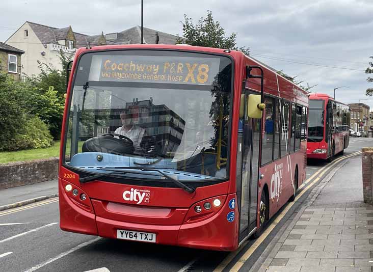 Plymouth Citybus Alexander Dennis Enviro200 2204